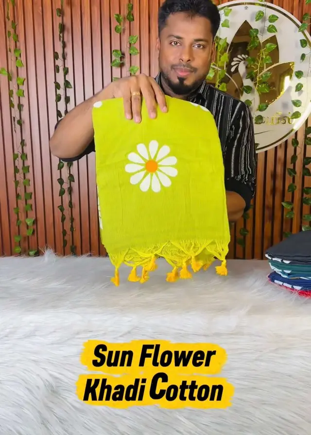 Khadi Cotton Sarees – MG