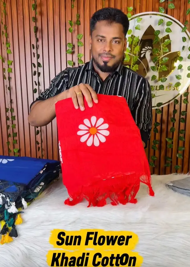 Khadi Cotton Sarees – R – Vannamayil Sri Lanka